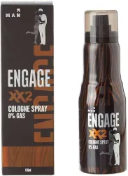 Engage XX2 Cologne, Skin Friendly Deodorant Spray  -  For Men (135 ml)