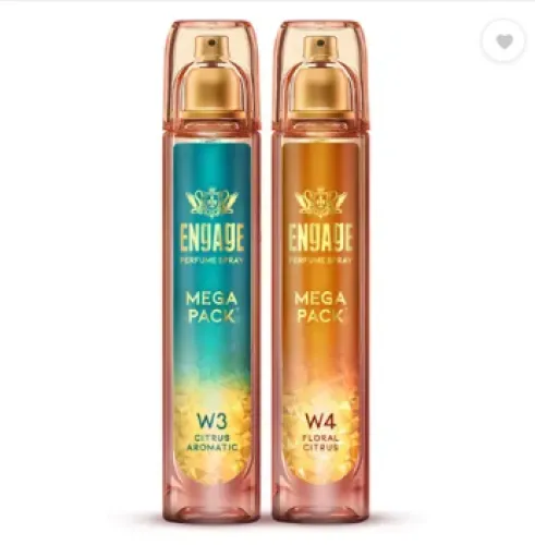 Image of Engage W3 + W4 Perfume Spray 160ml x2 Perfume