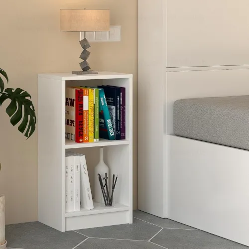 Image of Engineered Wood Multipurpose Rack Bookshelf Storage Organizer Stand 