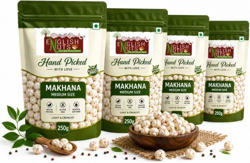 Image of ENGLISH NUTS Pure Makhana Makhana (4 x 250 g)