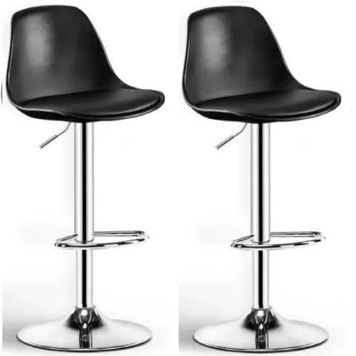 Image of Enosilla Metal Revolving Height Adjustable Bar Stools So2