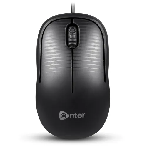 Image of Enter Click Wired USB Mouse – Black