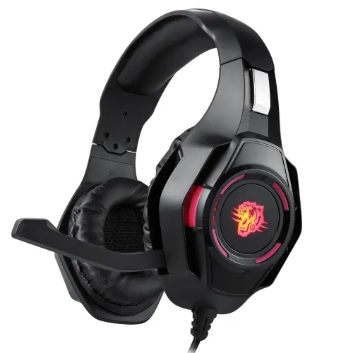 Image of Enter Dominator Wired Gaming Headphone with 40Mm Driver, Adjustable Headband with Led Lights and Passive Noise Cancellat