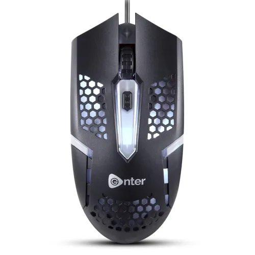 Image of Enter FastClick USB Optical Mouse (1000 DPI, Ergonomic, Plug & Play)