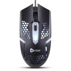 Enter FastClick USB Optical Mouse (1000 DPI, Ergonomic, Plug & Play)