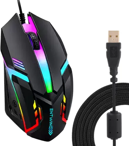 Image of ENTWINO F-1 Wired Optical Gaming Mouse USB 2.0 Black