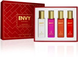 Envy Red Luxury Perfume Gift Set (20 ml x 4) Eau de Parfum - 80 ml (For Women)