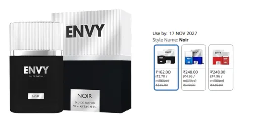 Image of ENVY Noir Perfume For Men - 50ML`
