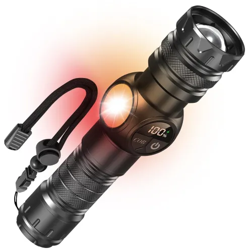 Image of Eopora High Power Rechargeable LED Torch Light, 2 KM Long Range