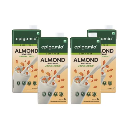 Image of Epigamia Unsweetened Almond Milk - Pack of 4