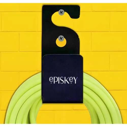 Image of Episkey Carbon Steel Hose Hanger - Wall-Mounted Heavy Duty Garden Hose Holder