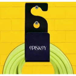 Episkey Carbon Steel Hose Hanger - Wall-Mounted Heavy Duty Garden Hose Holder