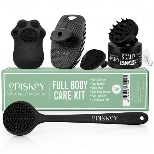 Image of Episkey Silicone Bath & Body Scrubber Combo – 2 Pcs