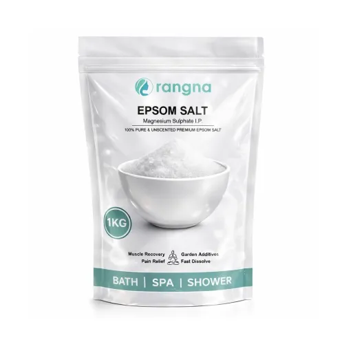 Image of Epsom Bath Salt Crystal and Bath | For refreshing bath soak, relieves aches & pain - 1KG