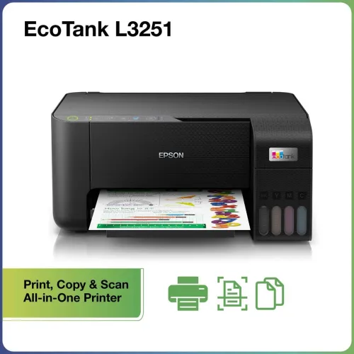 Image of Epson L3200 Multi-function Color Ink Tank Printer (4 Ink Bottles Included)