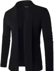 ERAGON FASHION  Men Full Sleeve Black Shrug
