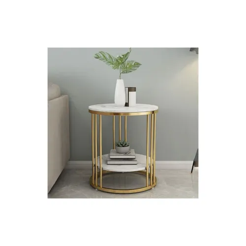 Image of Ereteken ART Round Coffee Table Metal Frame
