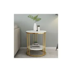 Ereteken ART Round Coffee Table Metal Frame
