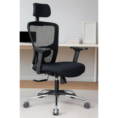 Image of Ergonest Ergonomic Office Chair Mesh Back Moulded Foam Seat
