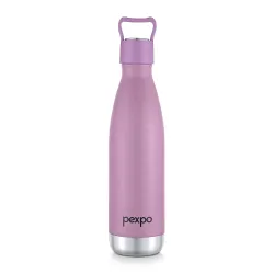 Erica Stainless Steel Water Bottle 500ml | Hot and Cold Thermo Flask | ISI Certified Steel Bottle | Triple Wall Insulation | Leakproof | for Home, Office, School | Rosy Brown