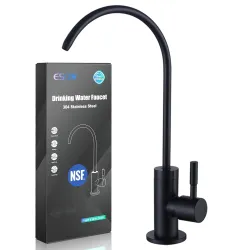 ESOW Kitchen Water Filter Faucet, 100% Lead-Free Drinking Water Faucet Fits Most