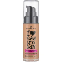 Essence I LOVE FLAWLESS SKIN foundation 70 Light Sand, liquid foundation, Light Sand shade, full coverage, matte finish, long-lasting, blendable texture, 30 ml