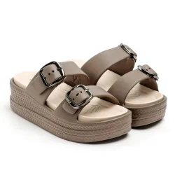 Essence Women Buckle Sandals with Super Soft Insole | Ergonomic Footbed | Lightweight | Platform Heel