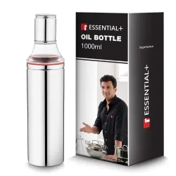 Essential Plus Stainless Steel Oil Bottle for Kitchen 1000ml