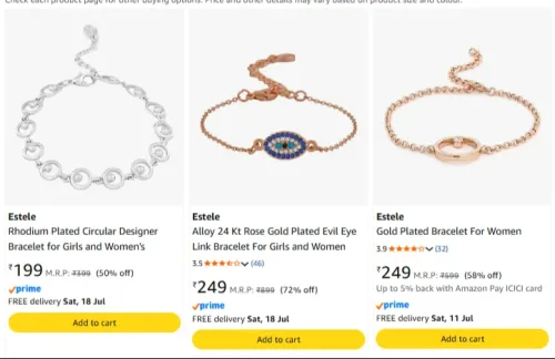 Image of Estele jewelleries Upto 86% off