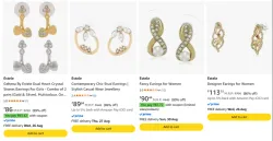 Estele Jewellery Earrings upto 89% discount