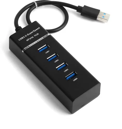Image of Etake 4-Port USB HUB – SuperSpeed 3.0 (Black)