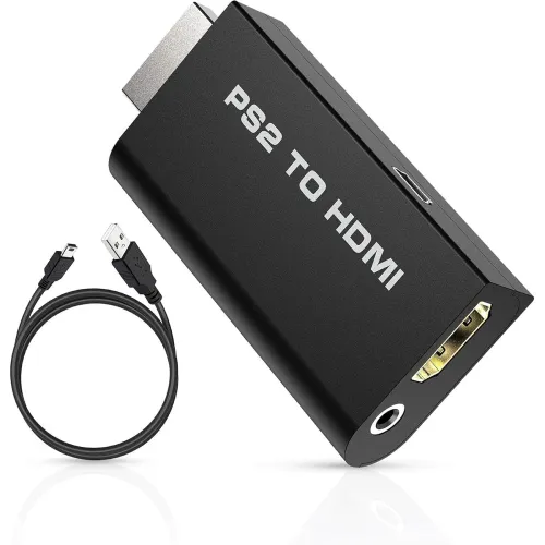 Image of ETZIN PS2 to HDMI Converter Adapter with 3.5mm Audio