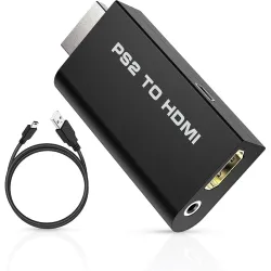 ETZIN PS2 to HDMI Converter Adapter with 3.5mm Audio