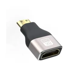Etzin 8K Mini HDMI Adapter 2.1 Mini HDMI Male to Standard HDMI Female Adapter Convertor Support 8K@60Hz, 4K@144Hz, 2K@24