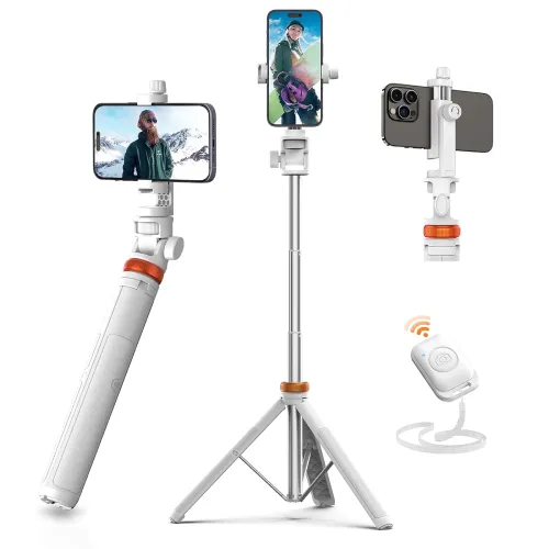 Image of EUCOS 62" Tripod for iPhone, Sturdy Selfie Stick 