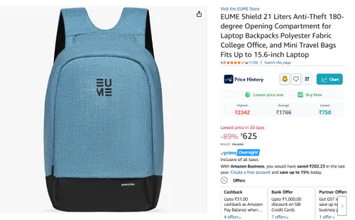 Image of EUME Shield 21 Liters for Laptop Backpacks