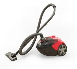 EUREKA FORBES Sure Fast clean Bagless Dry Vacuum Cleaner with Reusable Dust Bag (Red and Black)