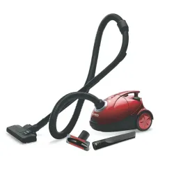 Eureka Forbes Quick Clean DX Vacuum Cleaner with 1200 Watts Powerful Suction Control, 3 Free Reusable dust Bag Worth Rs 500, Comes with Multiple Accessories, Dust Bag Full Indicator (Red), S...