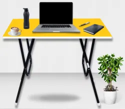 EuroQon Fold Space Saver Foldable Engineered Wood Study Table 