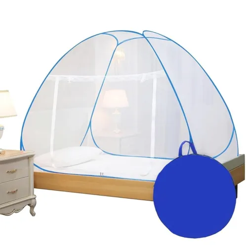 Image of Evafly Foldable Single Bed Mosquito Net – Blue