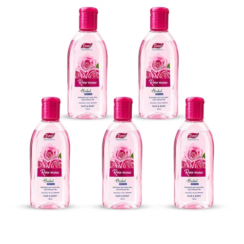 Image of Evani Herbal Rose Water with Aloe Vera & Vitamin B3 (100ml pack of 5)