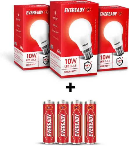Image of Eveready 10W LED Bulb Pack of 3