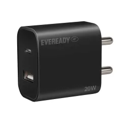 Eveready 20W USB Type C Fast Charger with Dual Device Charging Compatibility