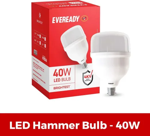 Image of EVEREADY 40 W Flickering, Eye Safety Compliance Standard B22 LED Bulb (White)