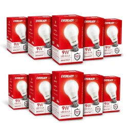Eveready 9W LED Bulb Pack Of 10 Cool Daylight