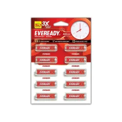 Eveready Carbon Zinc AA Batteries | Pack of 10 | 1.5 Volt | Highly Durable & Leak Proof | AA Battery for Household and O