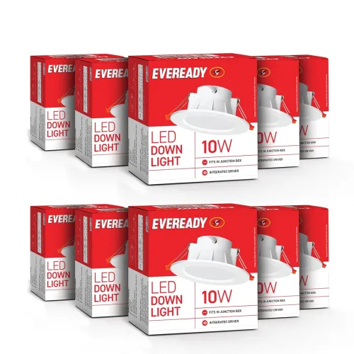 Image of Eveready Aluminium 10W LED Downlight Pack of 10