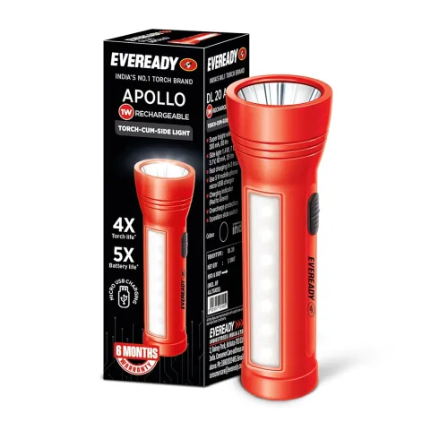Image of Eveready Apollo DL20 Rechargeable 1W Torch 