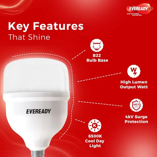Image of Eveready LED Hammer Bulb 30W Cool Daylight B22