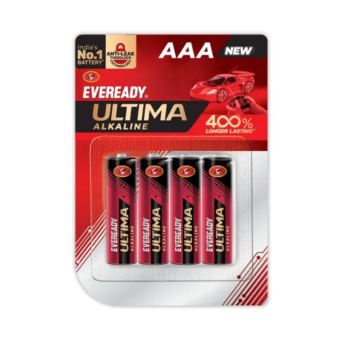 Image of Eveready Ultima Alkaline AAA Battery Pack of 4